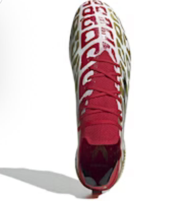 Adidas X Speedflow Mo Salah.1 FG 'White Gold Metallic Scarlet' GX3901
