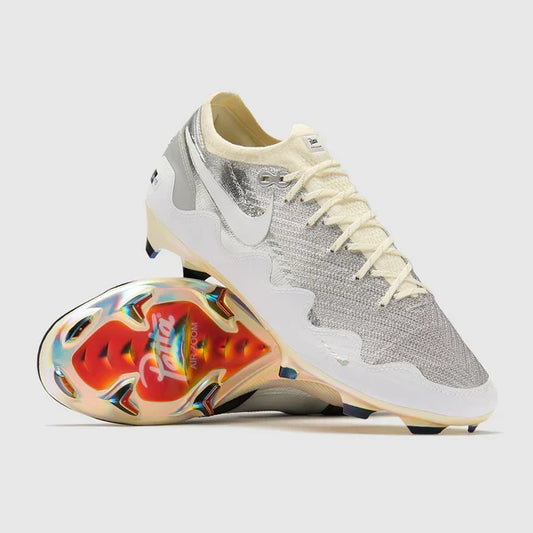 Mercurial Zoom Vapor 16 Elite x Patta FG Metallic Silver and Coconut Milk