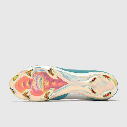 Mercurial Zoom Vapor 16 Elite x Patta FG Noise Aqua and Metallic Silver