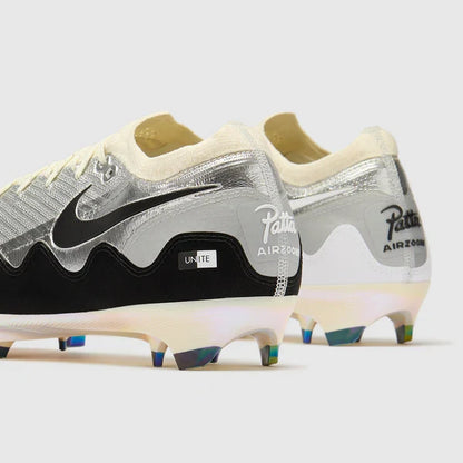 Mercurial Zoom Vapor 16 Elite x Patta FG Metallic Silver and Coconut Milk